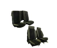 '85-'87 Chevrolet Camaro Front Bucket Seats; Split Rear Back Rest Seat Upholstery Complete Set