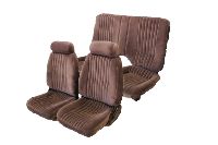 '85-'92 Pontiac Firebird Front Bucket Seats; Solid Rear Back Rest; Formula Base Model Seat Upholstery Complete Set