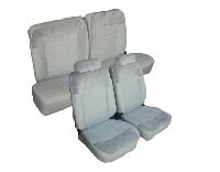 '83-'93 Ford Mustang Front Bucket; Rear Bench; Hatchback; Standard Model Seat Upholstery Complete Set