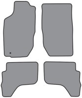 '01-'04 Toyota Tacoma Double Cab  Floor Mats, Set of 4 - Front and back