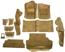 '83-'87 Porsche 944 Complete Kit, Small Spare Molded Carpet