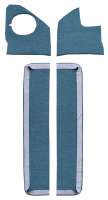 '64 Chevrolet Biscayne Door and Kick Panel Inserts with Air, 2 Door Door Panel Insert Set