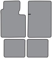 '69-'70 AMC Rebel  Floor Mats, Set of 4 - Front and back