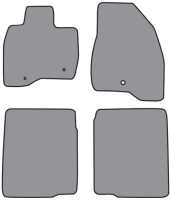 '17-'19 Ford Explorer 4 Door Floor Mats, Set of 4 - Front and back